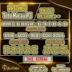 PREDIKSI TOGEL TOTO MACAU P3 18 MAY 2024